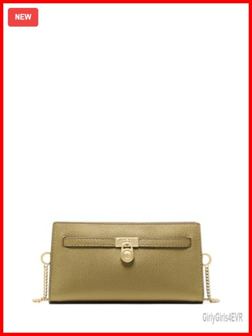 Leather Convertible Crossbody Bag with Gold-Tone Hardware